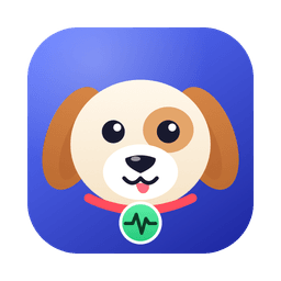 The Watchdog app icon: a puppy with a heartbeat tag